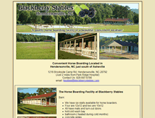 Tablet Screenshot of blackberrystables.com